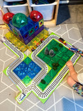 Learn & Grow Magnetic Tile Toppers - Train Pack