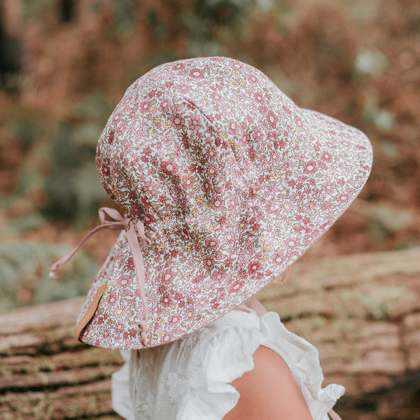 Bedhead Hat Reversible Linen Hat Ramble Rosa