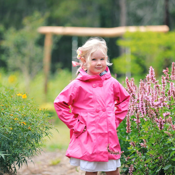 Pink clearance rain coat