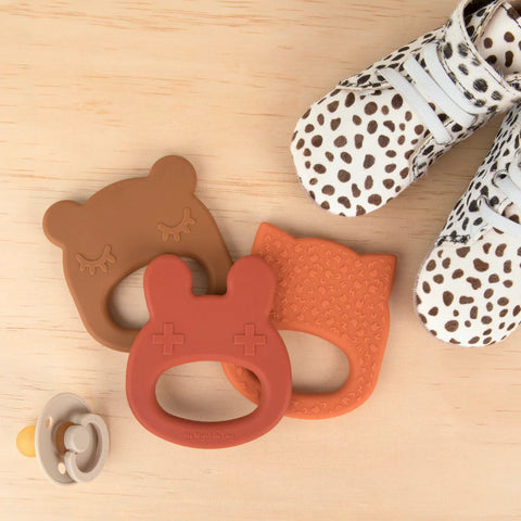 We Might be Tiny Bunny Teether - Rust