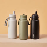 B.box 1L Insulated Flip Top Drink Bottle - Shadow