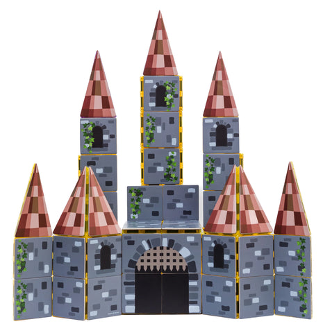 Learn & Grow Magnetic Tile Toppers - Castle Pack