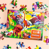 Crocodile Creek Dinosaur World Holographic Puzzle - 100pc