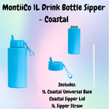 MontiiCo 1L Drink Bottle Sipper - Coastal