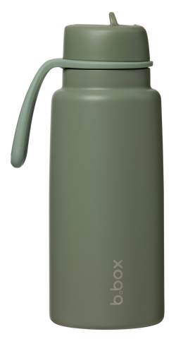 B.box 1L Insulated Flip Top Drink Bottle - Olive