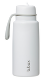 B.box 1L Insulated Flip Top Drink Bottle - White Out