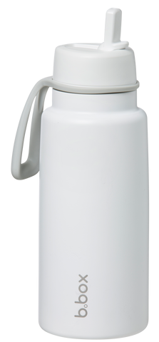 B.box 1L Insulated Flip Top Drink Bottle - White Out