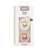 BIBS Colour Dummy Size 1 - Ivory & Blush (Latex - Anatomical)