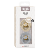 BIBS Colour Dummy Size 1 - Vanilla & Cloud (Latex - Anatomical)