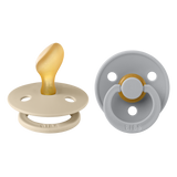 BIBS Colour Dummy Size 2 - Vanilla & Cloud (Latex - Anatomical)