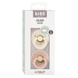 BIBS Colour Dummy Size 2 - Ivory & Blush (Latex - Symmetrical)