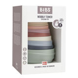 BIBS Wobbly Tower - Pastel Rainbow