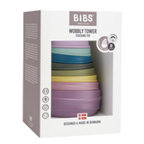 BIBS Wobbly Tower - Bright Rainbow