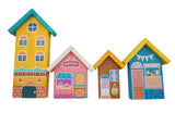 Q Toys Wooden Play House (Set of 4)