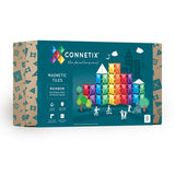 Connetix Magnetic Tiles - 18 Piece Rectangle Pack (Rainbow)