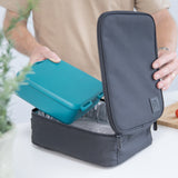 MontiiCo Insulated Lunch Bag -Midnight 2.0 (Original Size)