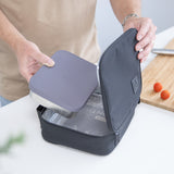 MontiiCo Insulated Lunch Bag - Midnight 2.0 (Medium Size)