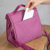 MontiiCo Insulated Lunch Carrier - Ruby Stripe
