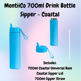 MontiiCo 700ml Drink Bottle Sipper - Coastal