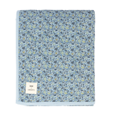 BIBS x LIBERTY Quilted Blanket - Chamomile Lawn - Baby Blue