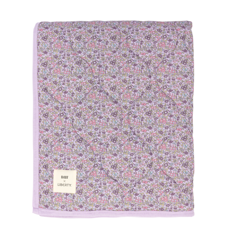 BIBS x LIBERTY Quilted Blanket - Chamomile Lawn - Violet Sky