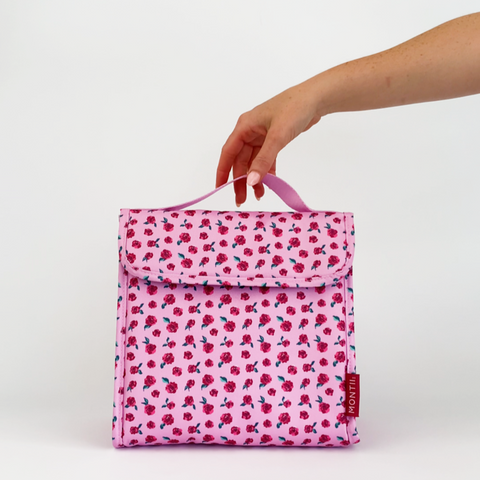 MontiiCo Insulated Lunch Carrier - Rose Garden