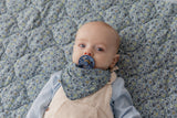 BIBS x LIBERTY Quilted Blanket - Chamomile Lawn - Baby Blue