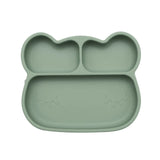 We Might be Tiny Bear Suction Plate - Sage