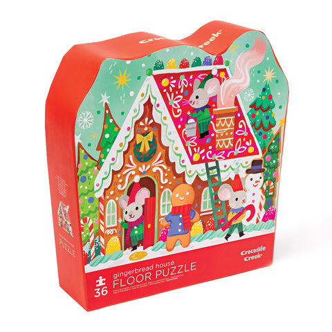 Crocodile Creek Gingerbread House Floor Puzzle - 36pc