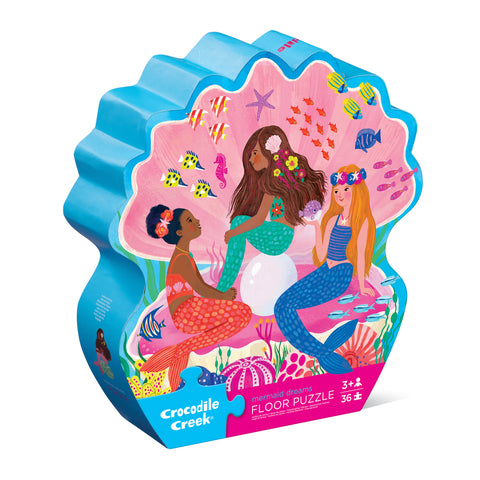 Crocodile Creek Mermaid Dreams Floor Puzzle - 36pc