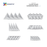 Connetix Magnetic Tiles - 24 Piece Shape Pack (Clear)