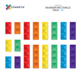 Connetix Magnetic Tiles - 18 Piece Rectangle Pack (Rainbow)