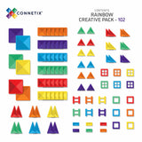 Connetix Magnetic Tiles - 102 Piece Set (Rainbow)