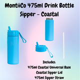 MontiiCo 475ml Drink Bottle Sipper - Coastal