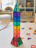 Connetix Magnetic Tiles - 60 Starter Piece Set (Rainbow)