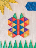 Connetix Magnetic Tiles - 60 Starter Piece Set (Rainbow)