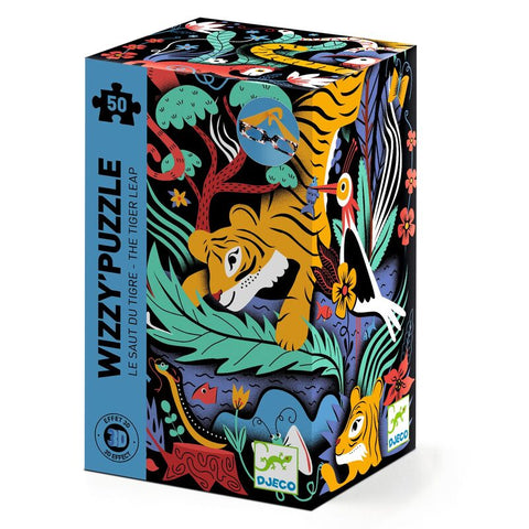 Djeco The Tiger's Leap Wizzy Puzzle (50pc)