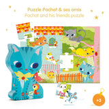 Djeco Pachat & His Friends Puzzle - Silhouette Collection (24pc)