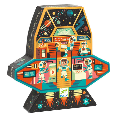 Djeco Space Station Puzzle - Silhouette Collection (54pc)