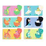 Djeco Duo Funny Eggs 12 Piece Puzzle
