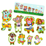 Djeco Big & Small Game on the Farm Puzzle