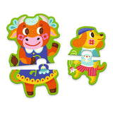 Djeco Big & Small Game on the Farm Puzzle