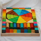 Q Toys Natural Rainbow Jumbo Blocks