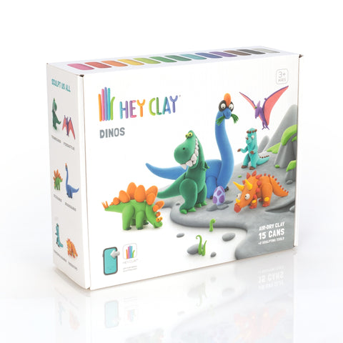 Hey Clay Dino Set (15 Cans)