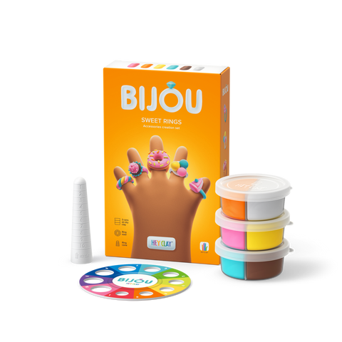Hey Clay Bijou Sweet Rings Set (3 Cans)