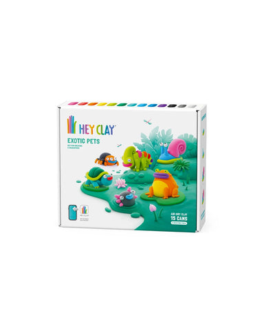 Hey Clay Exotic Pets Set (15 Cans)