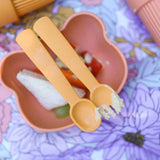 We Might be Tiny Stickie Suction Bowl - Dark Peach