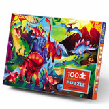 Crocodile Creek Dinosaur World Holographic Puzzle - 100pc