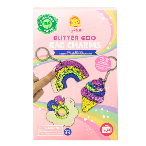 Tiger Tribe Glitter Goo Bag Charms - Glitter Pop