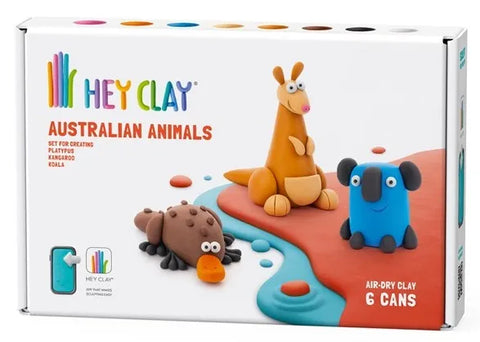 Hey Clay Australian Animals Set (6 Cans)